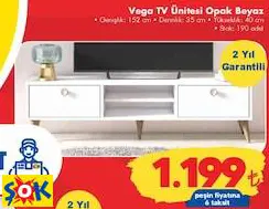 RUUM STORE VEGA TV ÜNİTESİ OPAK BEYAZ